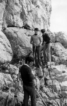 Excavacions al Cau del Duc, a Ullà. 1977