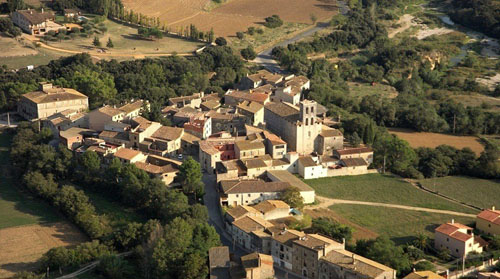 Vista aèria d'Avinyonet de Puigventós