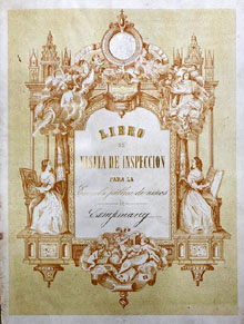 Llibre de control d'assistència dels alumnes de l'escola pública de nens de Capmany. 1860-1864