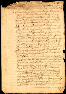 30 de julio 1653. Testament de Jaume de Cardona i de Rocabertí, senyor del castell de Sant Mori, per la qual institueix hereu universal dels seus béns el seu fill Maurici, comú amb la seva muller, Jacinta de Guimerà