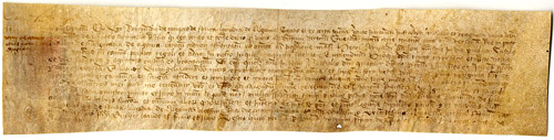 Ramon de Camps de Santa Llogaia d'Àlguema capbreva al venerable Ramon de Palol [de Palol Sabaldòria] un tros de terra d'una vessana anomenat Quadró. 1398