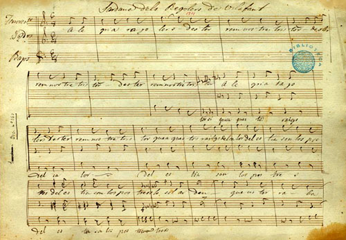 Sardana dels Rajolers de Vilafant. Josep Maria Ventura i Casas. 1837-1875